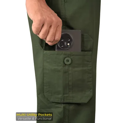 Army Green Cargo Mens Jogger Pants